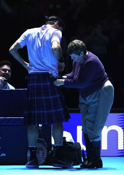 Roger Federer dons a kilt to take on Andy Murray in Scotland - but says