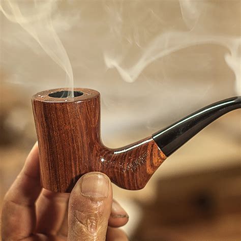 Vintage Rose Wood Pipe 9mm Filter Tobacco Smoking Pipe with 10 tools ...