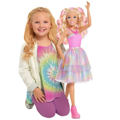 Barbie 28-Inch Best Fashion Friend Doll, Giant Life-Size, Big, Tie Dye
