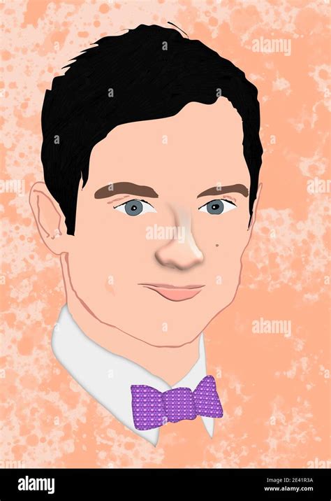 Elijah Wood portrait illustration Stock Photo - Alamy