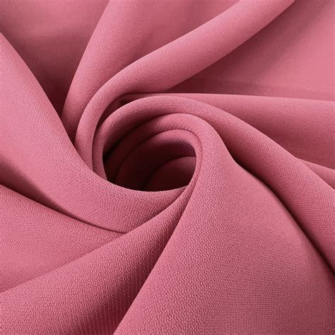 Polyester Crepe Pink Fine Woven Dressmaking Fabric | Hot