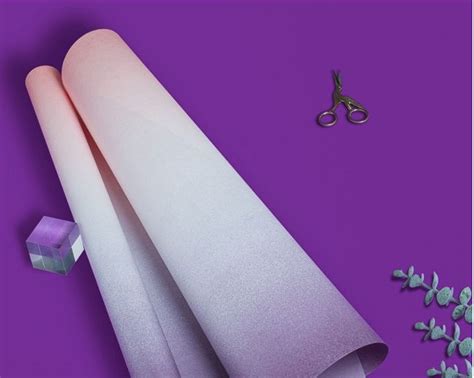 Влагостойкая плотная эко бумага для цветов "Gradient" св.розовая ...