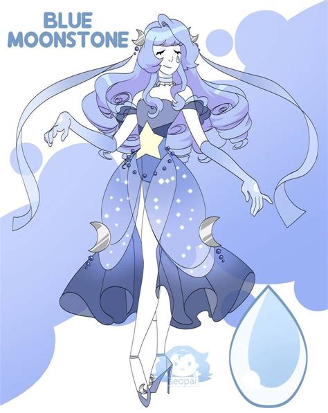 blue moonstone  seopai  deviantart steven universe fanart