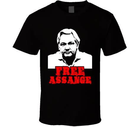 Free Julian Assange Posterized T Shirt