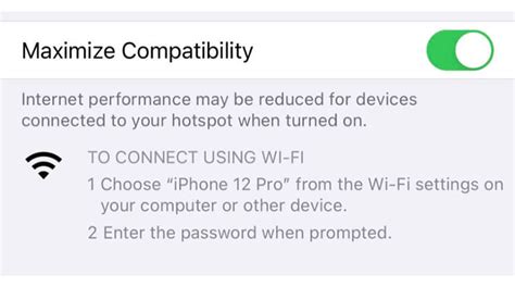 iPhone 12 может работать как точка доступа Wi-Fi 5 ГГц, благо для 5G