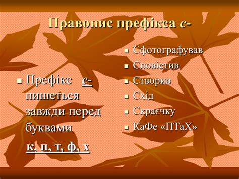 Презентація " Правопис префіксів" 5 клас