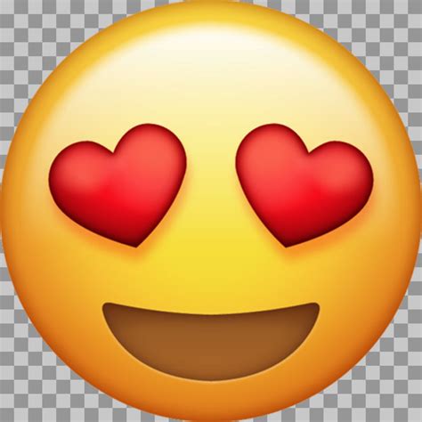 smiling face  heart eyes emoji png love face icon