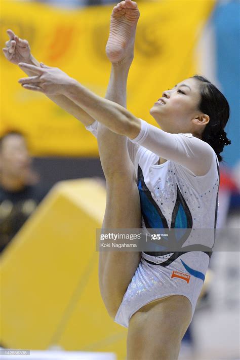 Yuko Shintake of Japan competes on the Balance Beam during day one of