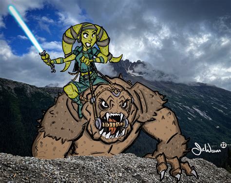 ArtStation - Star Wars Fanart: Twi’lek Rancor Rider