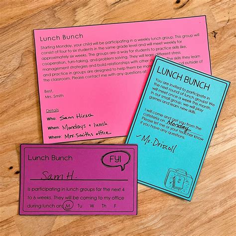 8 Quick Lunch Bunch Activities for Elementary School | Social Emotional ...