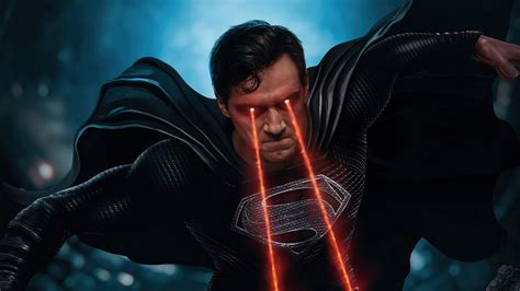 Superman black suit Justice League Snyder cut Wallpaper 4k for Desktop ...