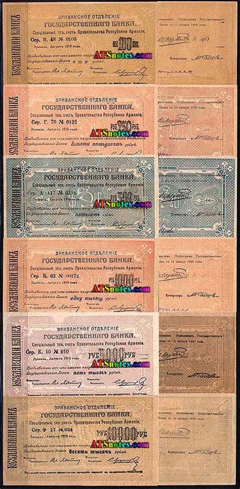 Armenia banknotes - Armenia paper money catalog and Armenian currency ...
