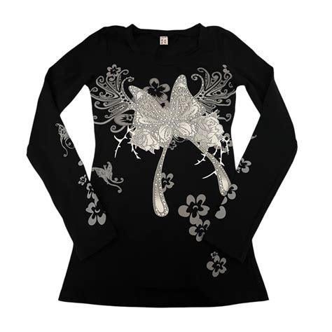 Butterfly Bliss Long Sleeve Black – Ellie Rose