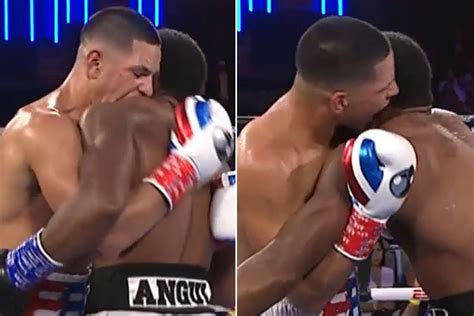 Edgar Berlanga tries to pull a Mike Tyson with mid-fight bite