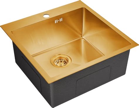 Мойка кухонная золотая Domaci "Равенна" PVD DMB-116 Артикул: 00-4377160 ...