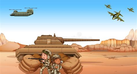 Поле битвы иллюстрация вектора. иллюстрации насчитывающей драка - 56638963