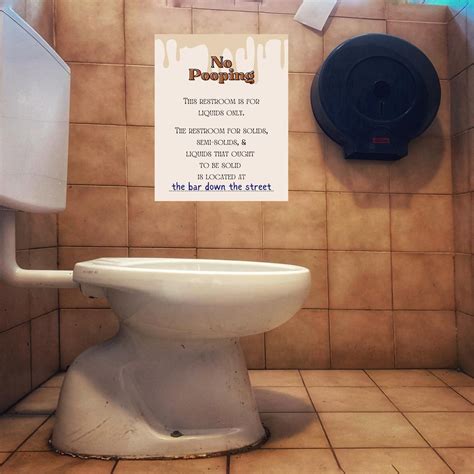 No Pooping PRINTABLE Poster Sign Wall Art Notice Decor Office Work