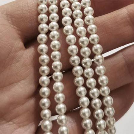 perle shell mm alb accesorii piele