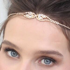 Boho Bridal Headband, Bohemian Headpiece - Etsy