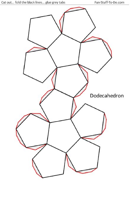 Dodecahedron Printable - Printable Word Searches