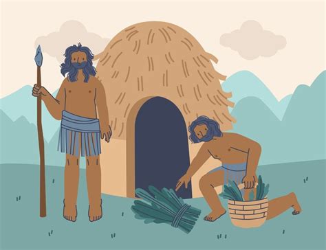 Free Vector | Hand drawn neolithic illustration