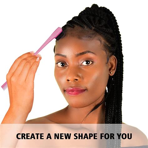 3-Piece Hair Styling Comb Set | Teasing Brush, Rat Tail Comb, Edge