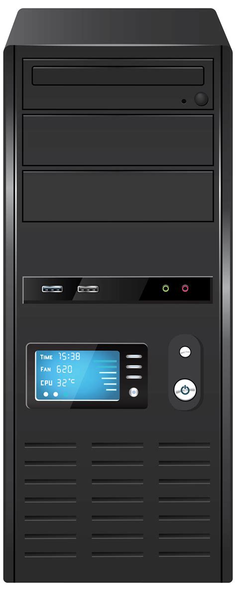 standard computer case front png clipart  web clipart