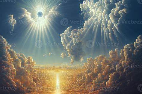 illustration of representation of god in heaven made with 21981766