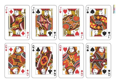 Скачать игральные карты для распечатки | Игральные карты, Карта, Карты ...