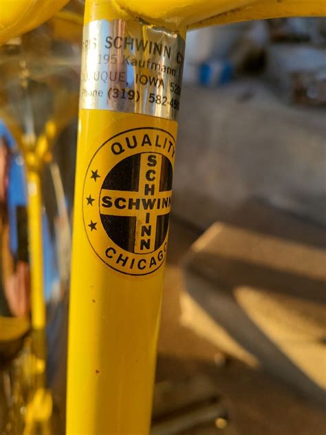 1973 Schwinn Stingray 5 Speed Original Bike Tires 73 Yellow Iowa