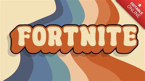 FORTNITE | Super Retro Groovy Lettertype | Tekst effect generator