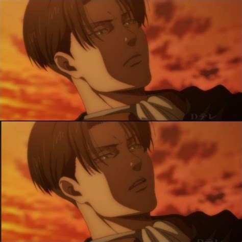 two anime characters facing each other in front of an orange sky with ...