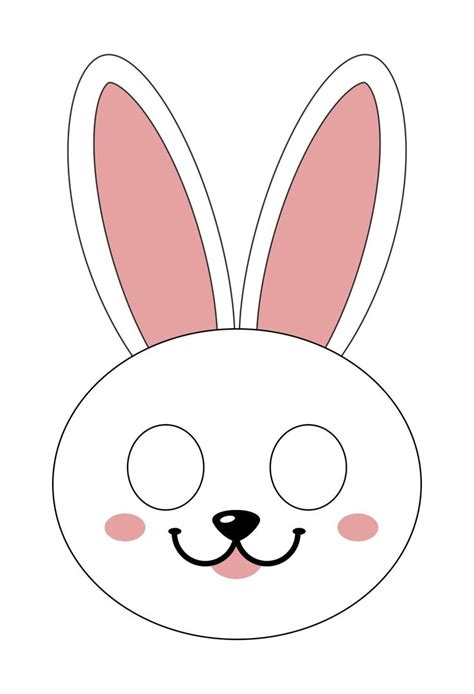 Paper Plate Easter Bunny Mask - 10 Free PDF Printables | Printablee ...