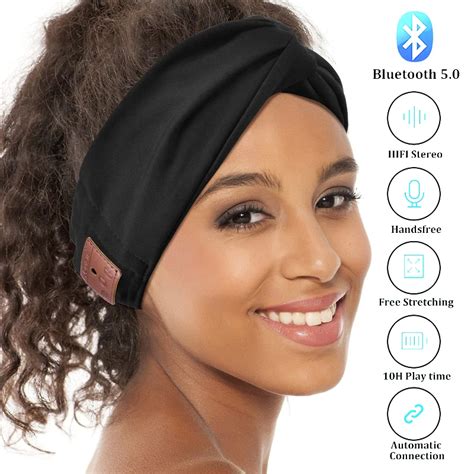 Беспроводные наушники для сна Bluetooth стерео повязка на голову ...