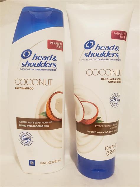 HEAD and SHOULDERS COCONUT shampoo Conditioner Set DAILY HAIR SCALP ...