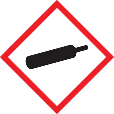 GHS Pictogram Label: Gas Cylinder (LZH605PS2)