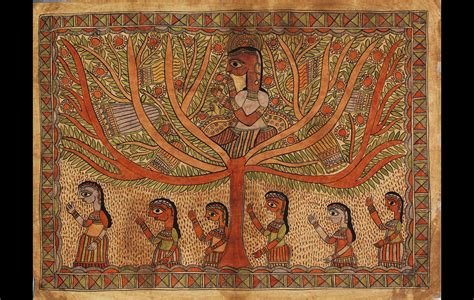 Untitled (Krishna and Gopis) - Sarmaya