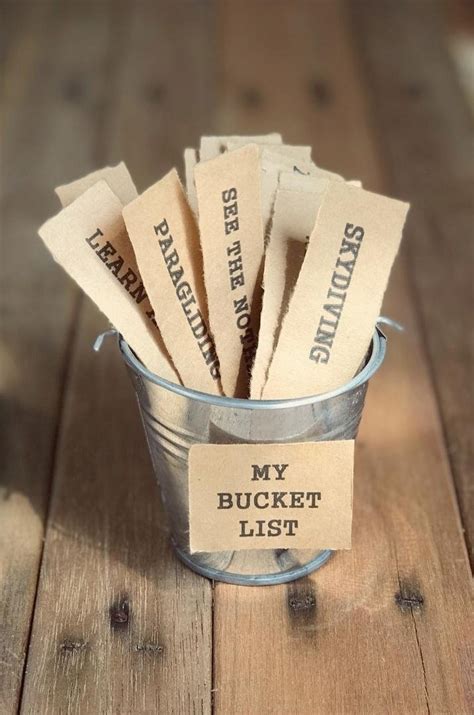 create   epic bucket list today