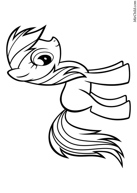 Раскраска - My Little Pony в кино - Мой маленький пони | MirChild