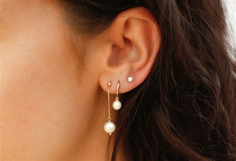 gold pearl jewelry pearl necklaces earrings alliciante