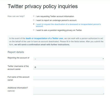 how to delete a deceased person facebook account