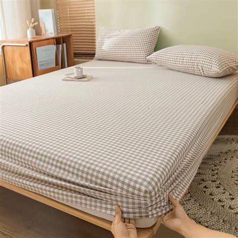 Gingham Twin Sheet, Soft Brushed Microfiber Plaid Twin Bed Sheets, Grid