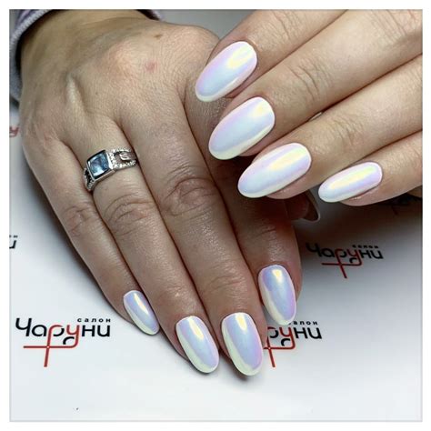 Pearlescent Nail Design for Festive Manicure