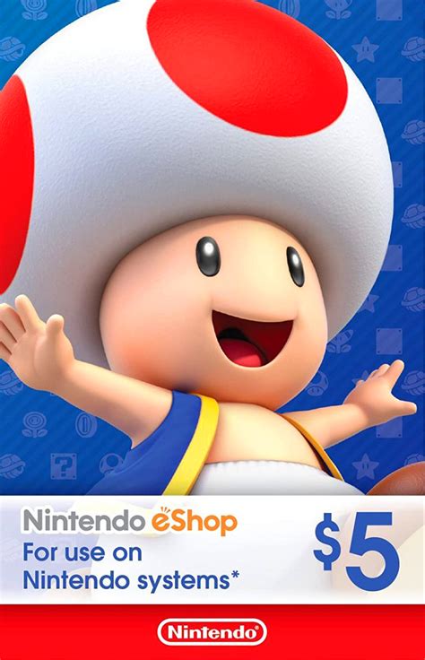Купить Nintendo eShop Store USA: Карта оплаты 5$ [Цифровой код доступа ...