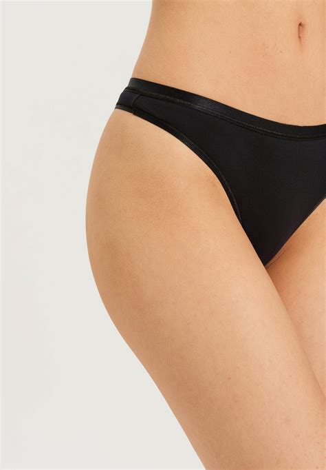 Базовые трусы танга, линия Cotton Sensation ,(цвет Черный (070019 ...