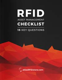 rfid asset tracking checklist