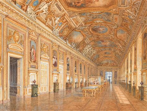 Galerie d'Apollon in the Louvre, Paris by Franz Alt - Artvee