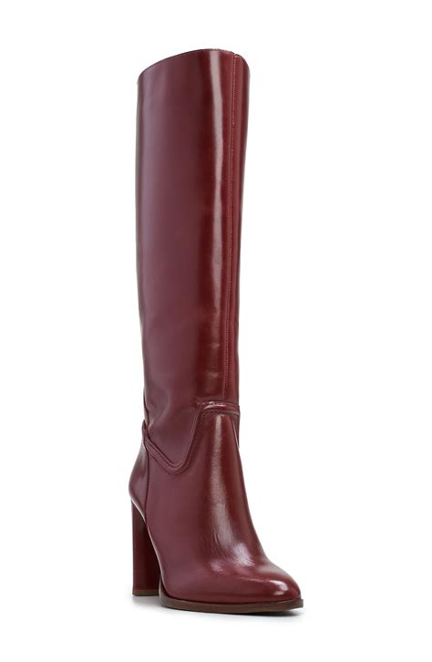 Vince Camuto Evangee Knee High Boot in Red | Lyst