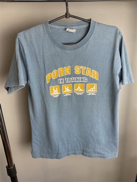 Streetwear × Vintage Vintage 90s Porn Star in Training T Shirt | Grailed