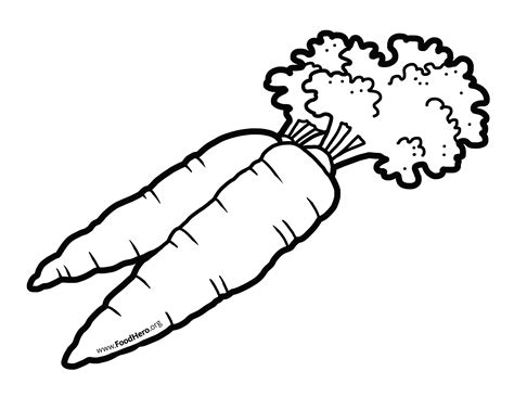 Carrot Line Drawing at PaintingValley.com | Explore collection of ...